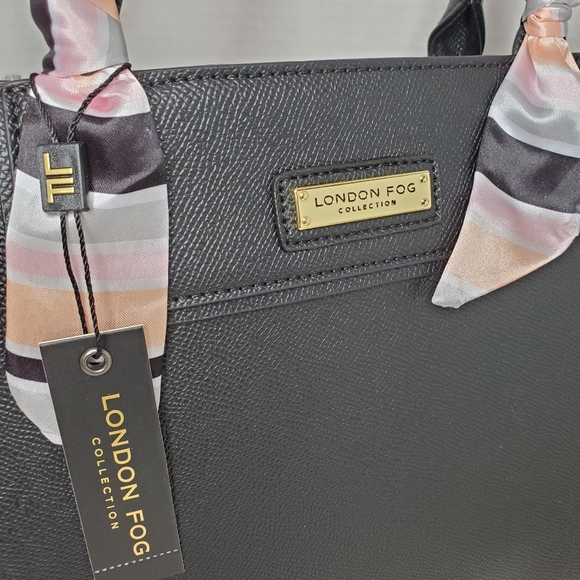 🎁 London Fog Vegan Leather Satchel Bag 💫 - Picture 4 of 11